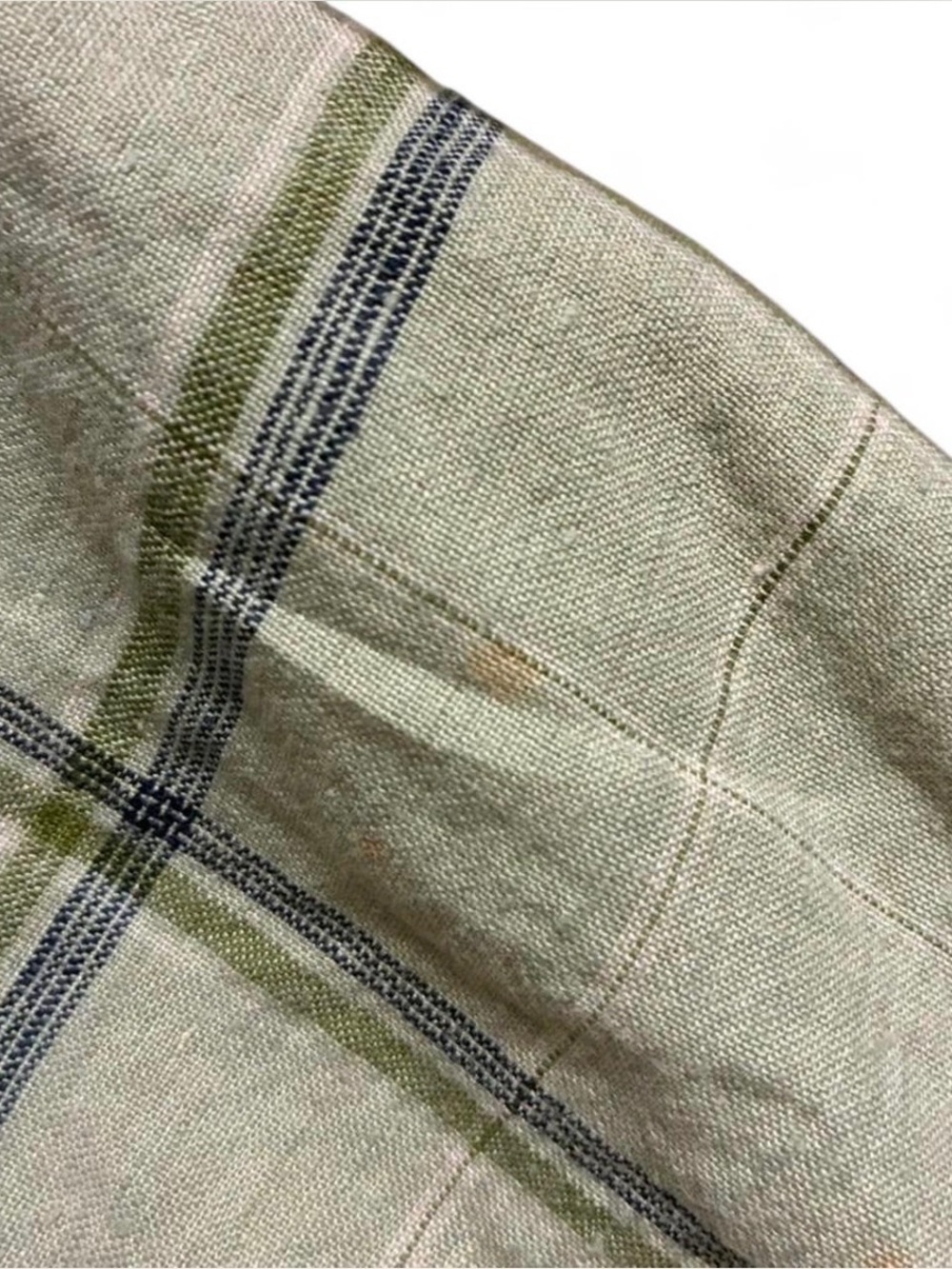Eddie Bauer Light Green Plaid Short-Sleeve Button-Down Shirt - Picture 6 of 6